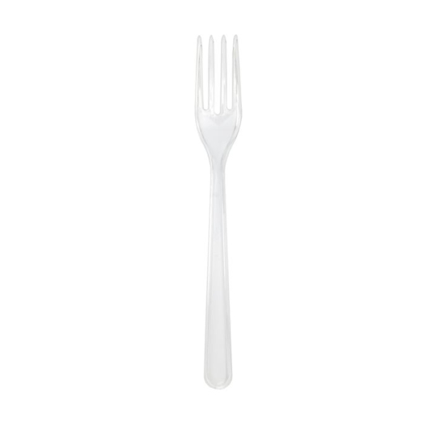 TENEDOR PS TRANSP. 18 Cm. B/50 Un.